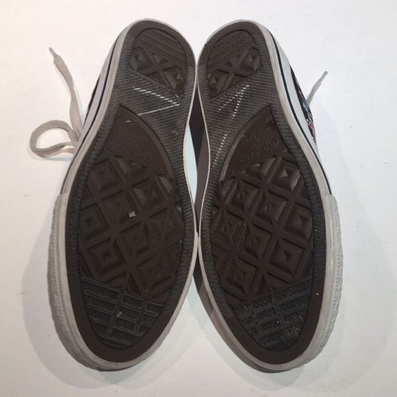 Converse All Star Jr. Black Ponies & Skulls Size 4 - Picture 8 of 12